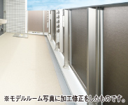 バルコニーガラス手摺り