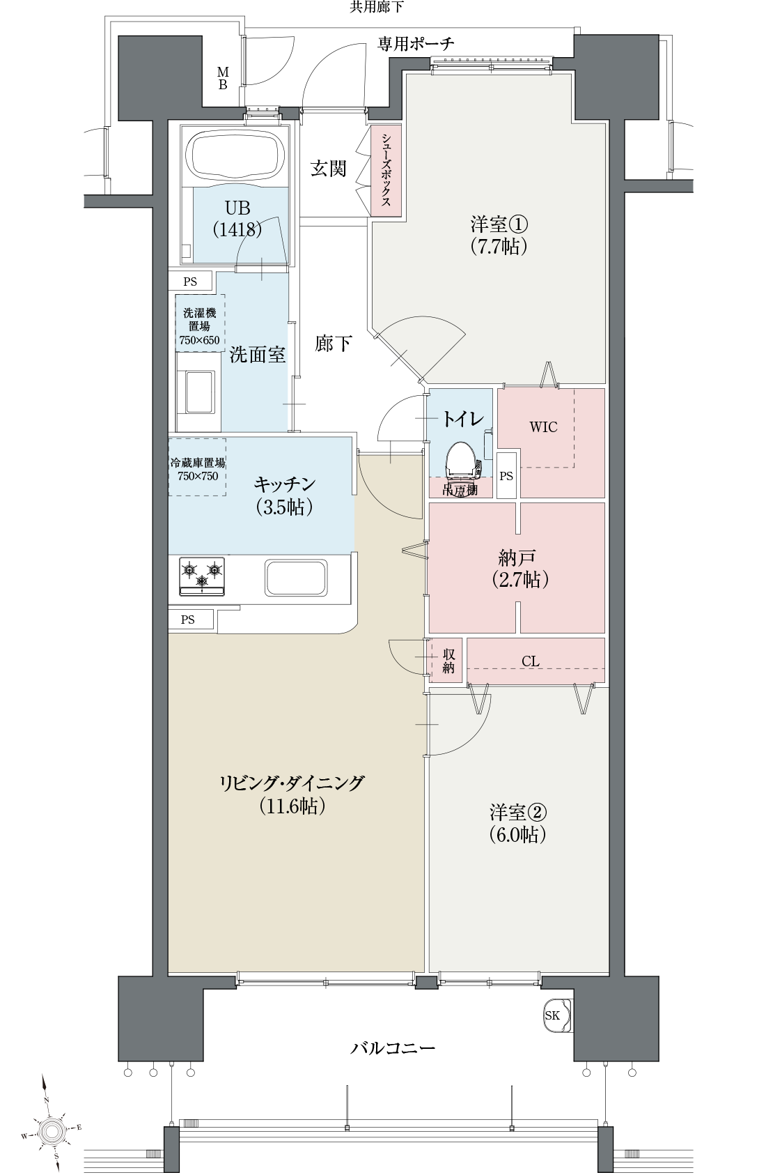 Cタイプ間取図