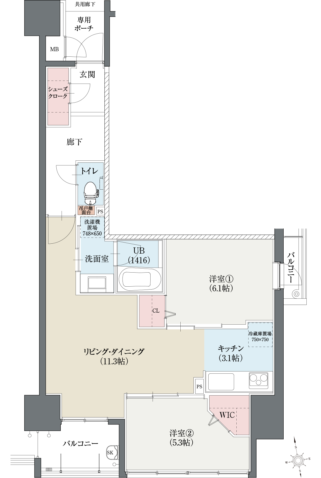 Dタイプ間取図