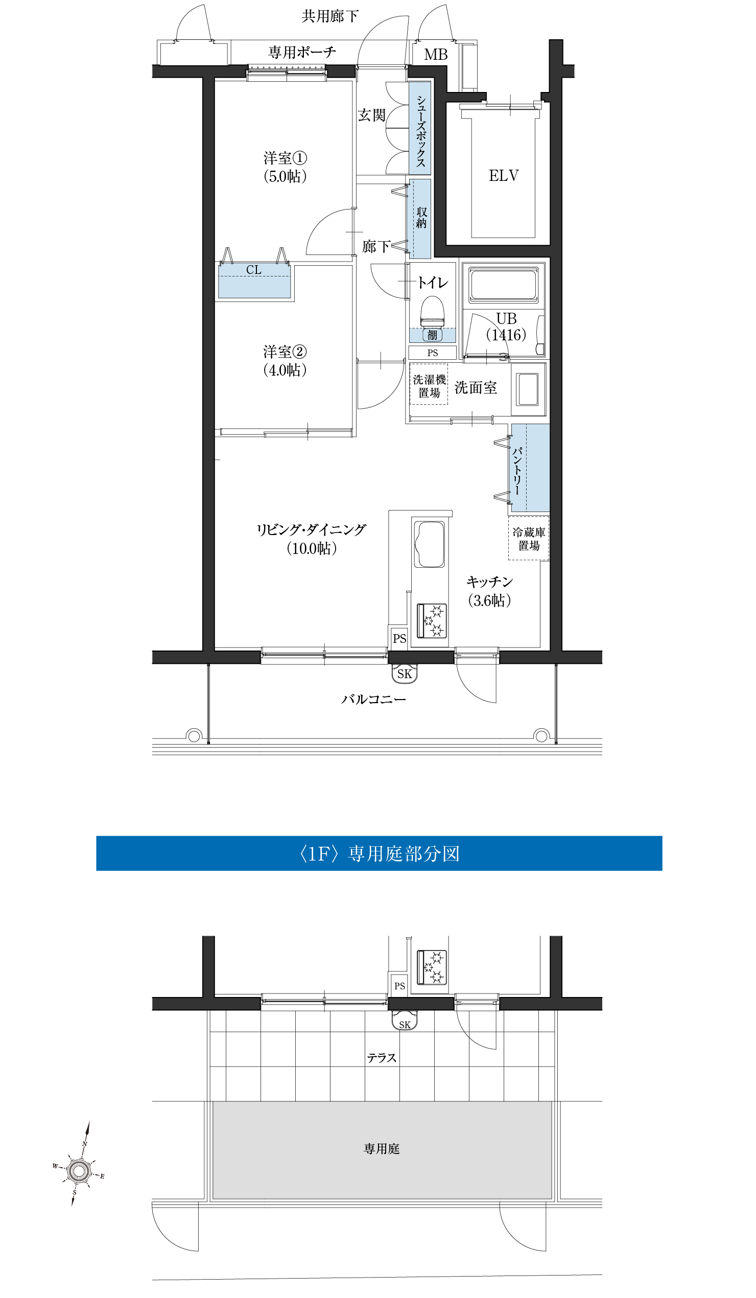 Bタイプ間取図2f1f