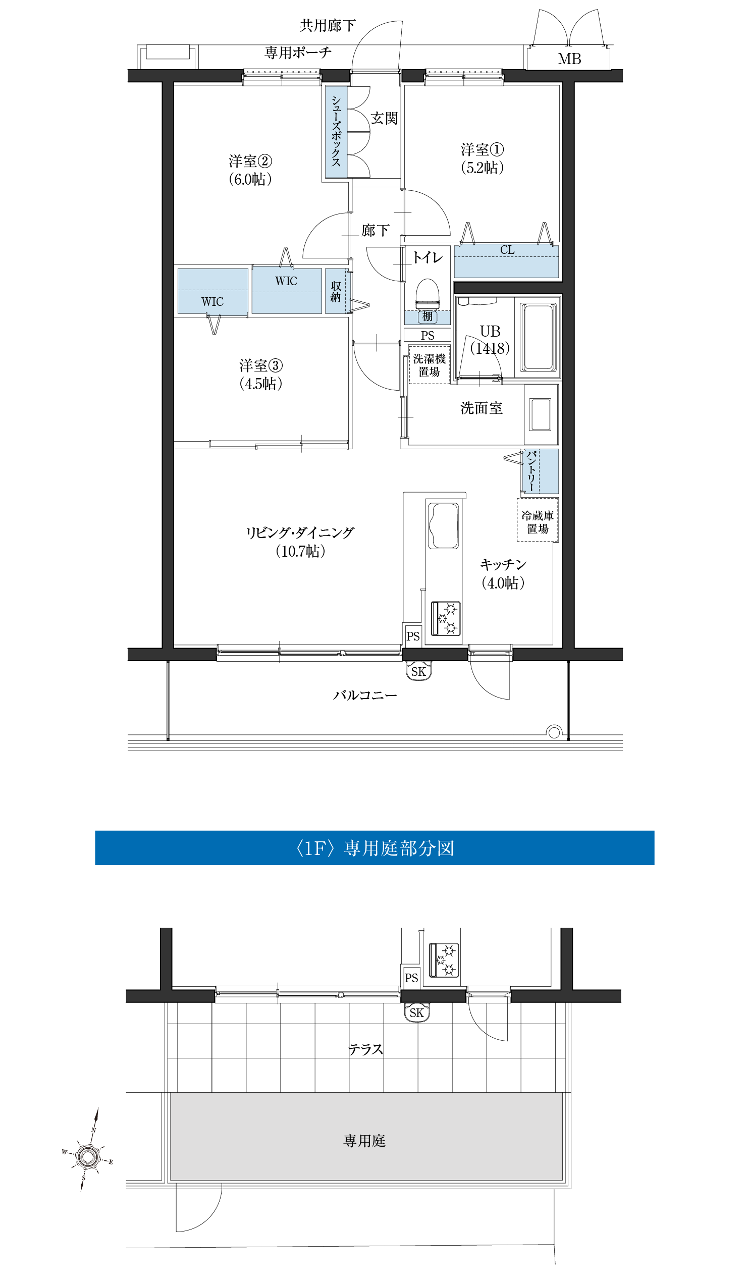 Gタイプ間取図2f1f