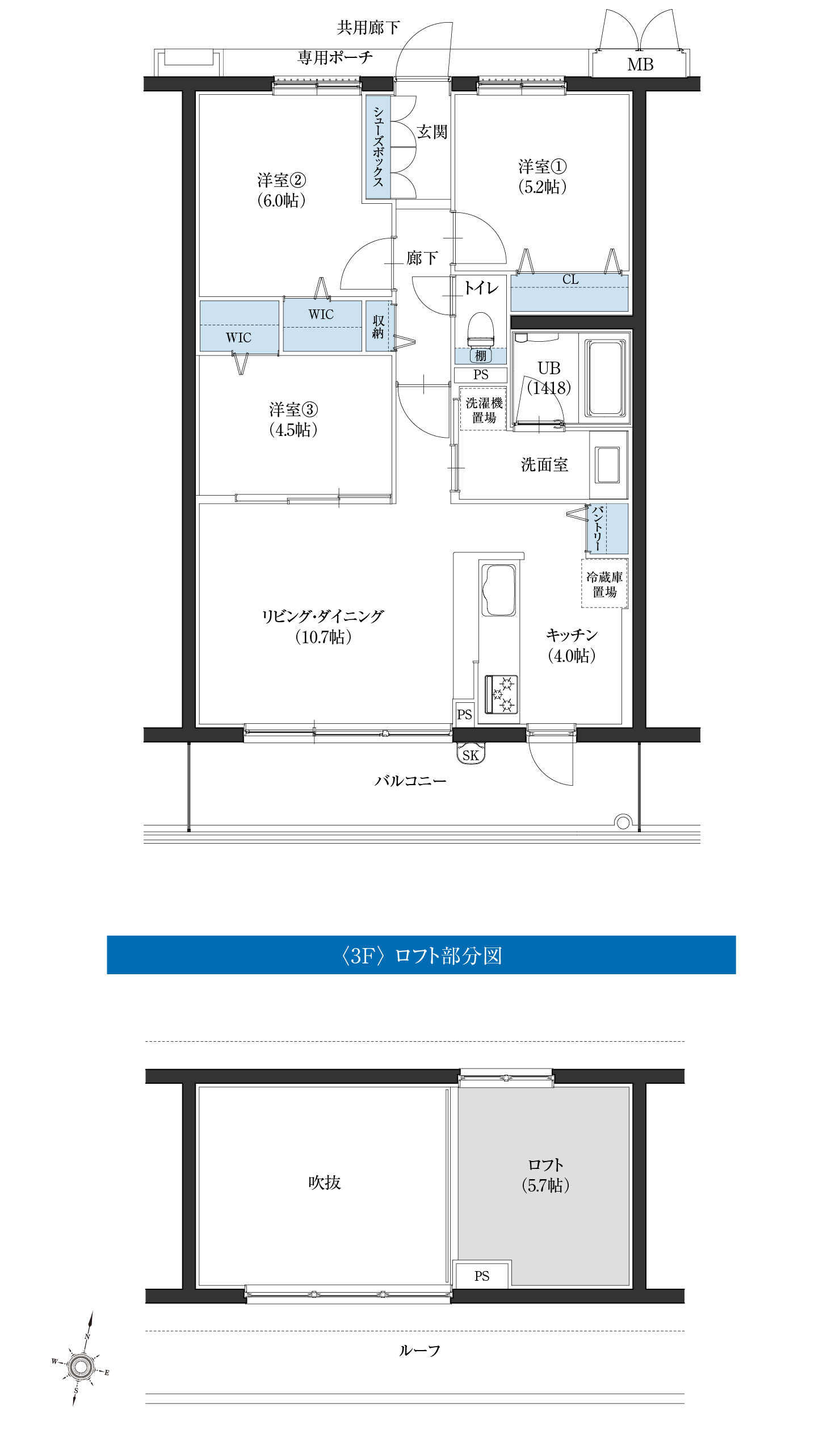 Gタイプ間取図3f