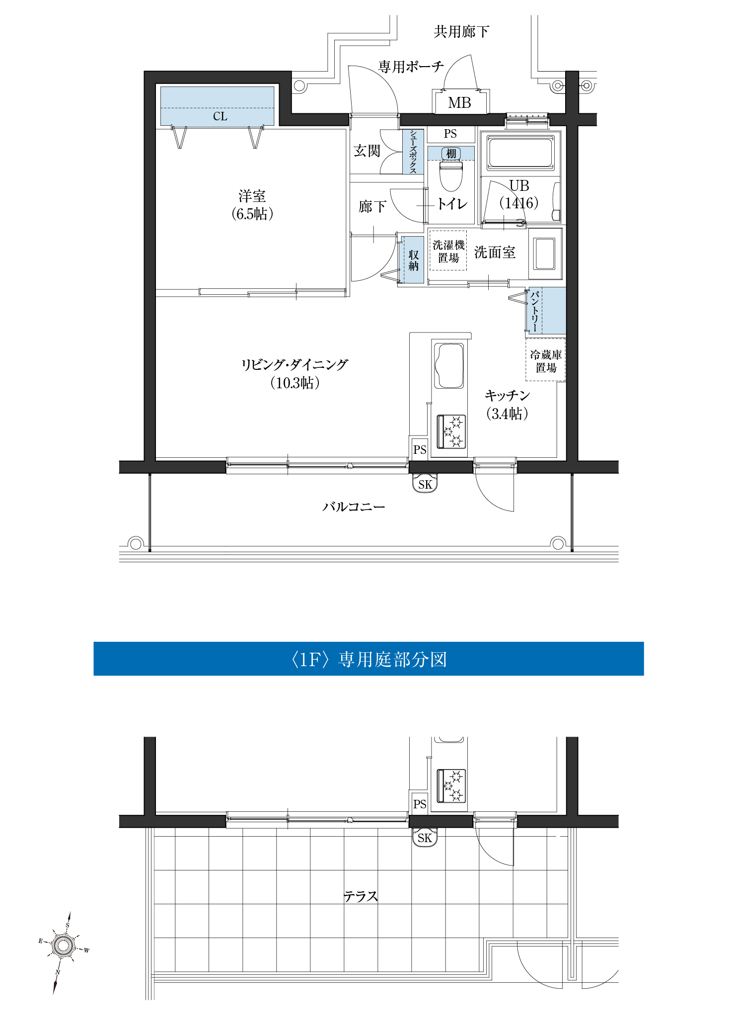 Kタイプ間取図2f