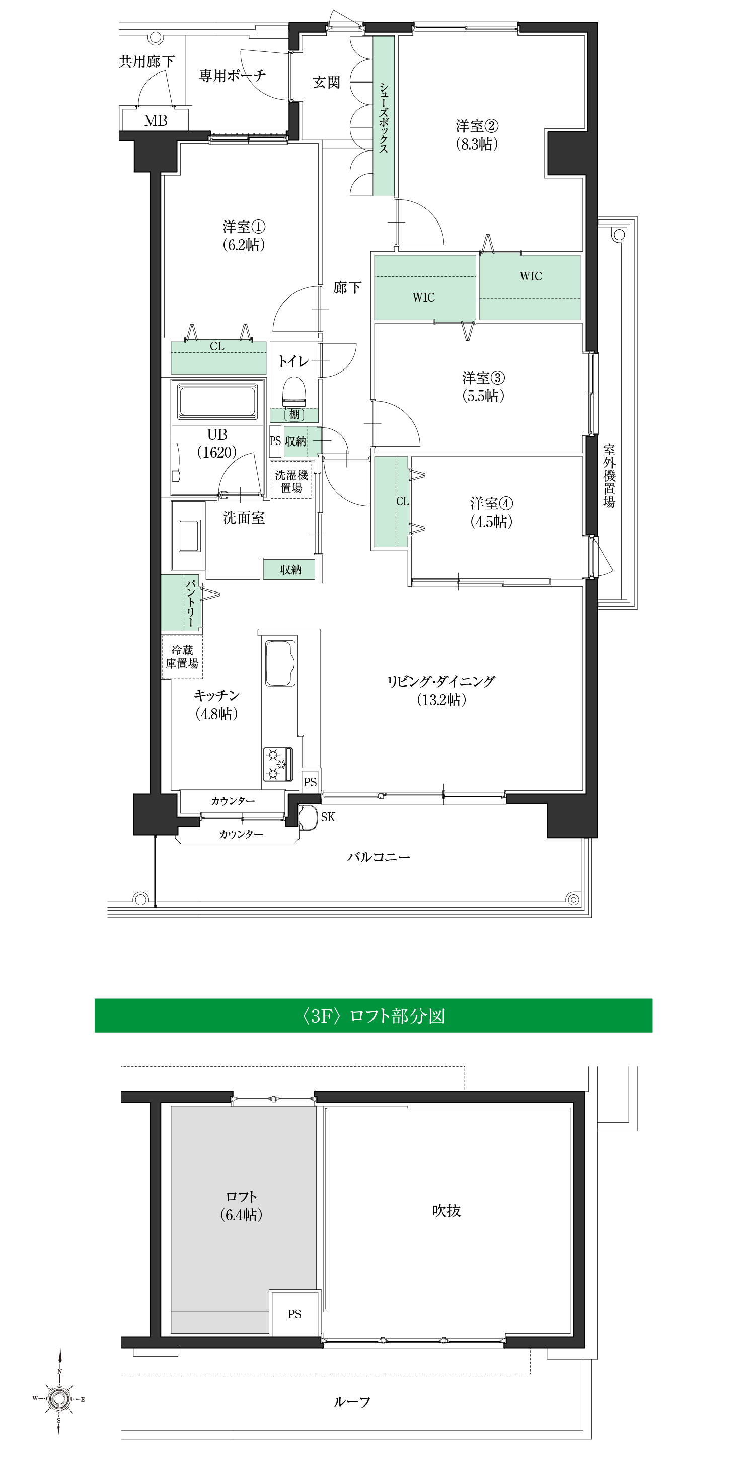 Iタイプ間取図3f